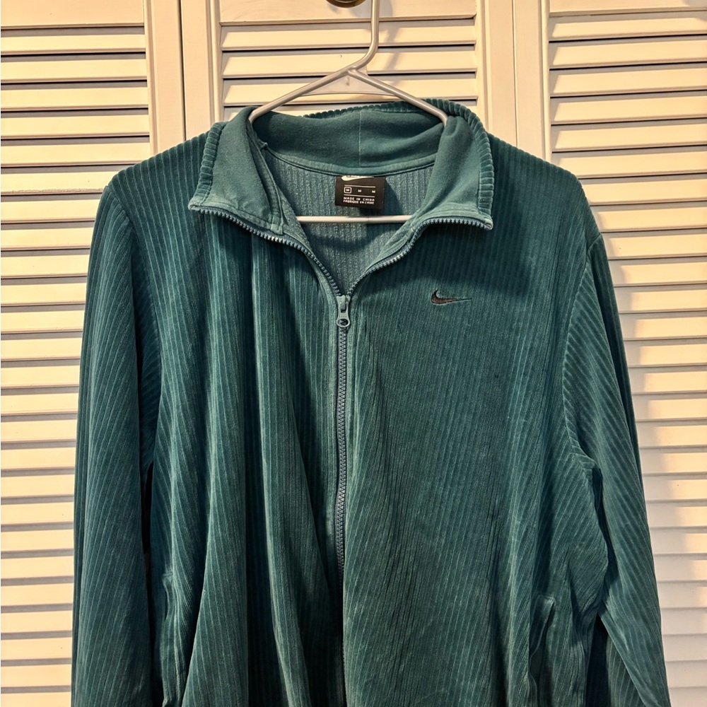 Nike Teal Ribbed Jacket - Picture 2 of 4